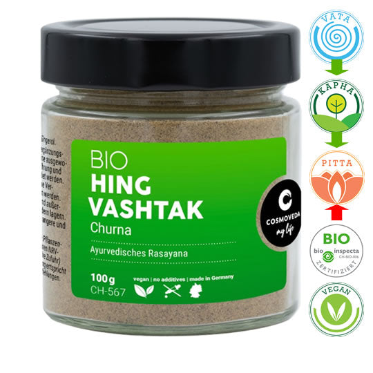 Hingwastak (Hingvashtak) Churna, Bio 100gr | Ayurveda Churna | Cosmoveda