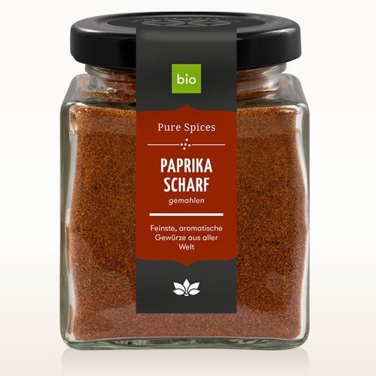 Paprika Edelsüss & Scharf, Glas, Bio 100gr | Cosmoveda